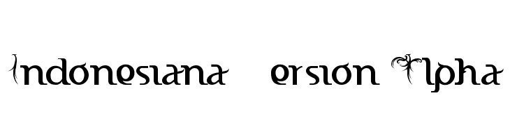 Indonesiana Version Alpha  Frei Schriftart Herunterladen