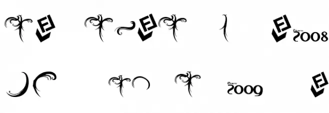 Indonesiana Version Alpha Schriftart Groß