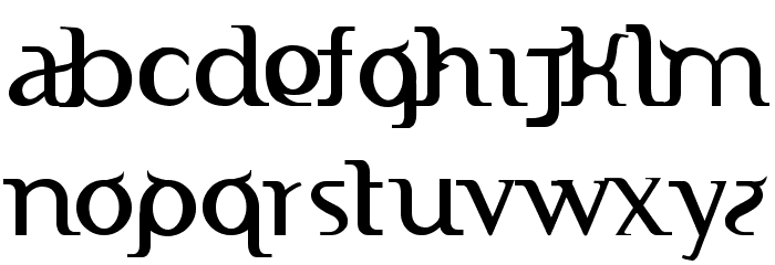 Indonesiana Version Alpha Font LOWERCASE