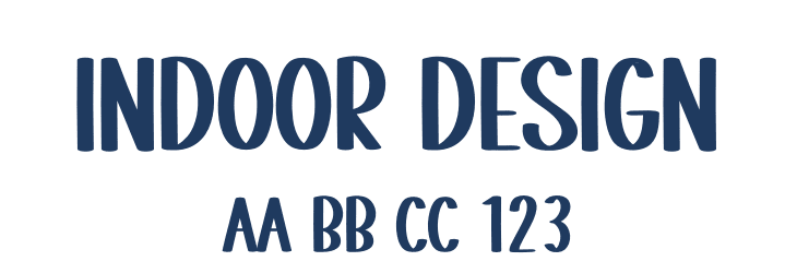 Indoor Design Font Preview