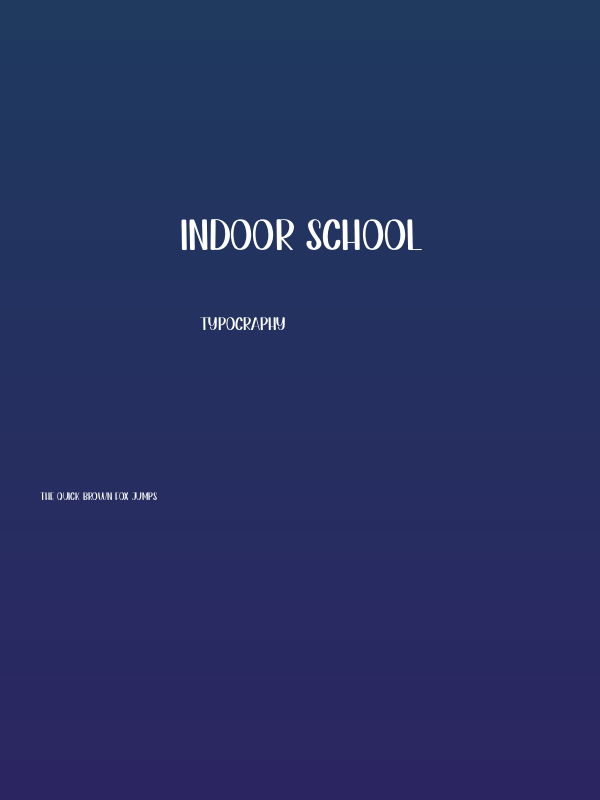 Indoor School Poster