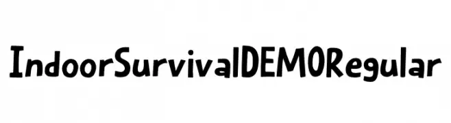 Indoor Survival DEMO Regular  Frei Schriftart Herunterladen