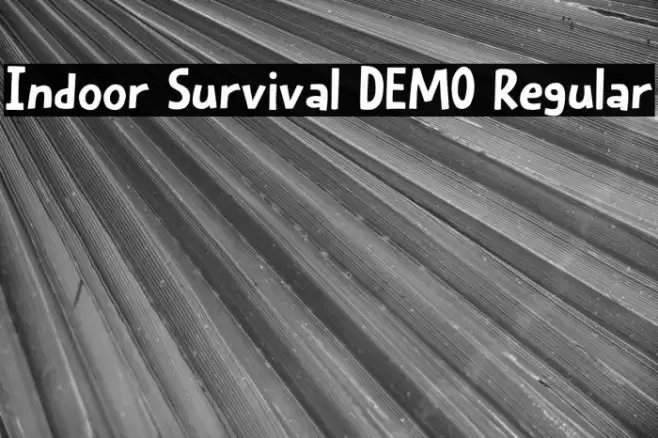 Indoor Survival DEMO Regular Font examples