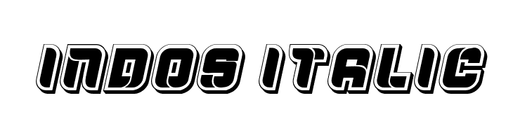 Indos Italic  Скачать бесплатные шрифты