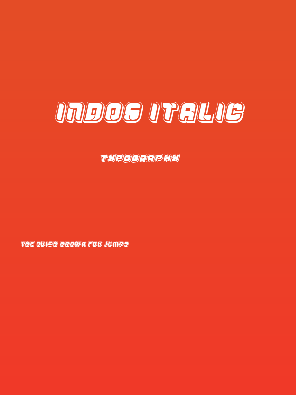 Indos Italic Poster