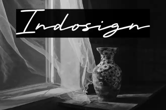 Indosign Font examples