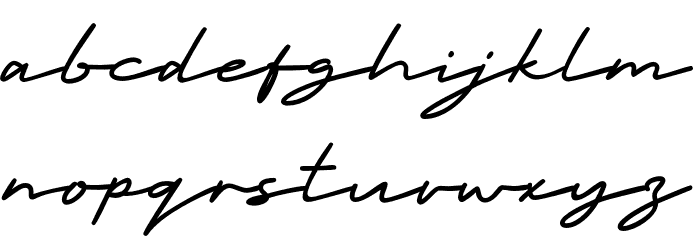 Indosign Font LOWERCASE