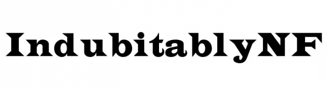 IndubitablyNF  Frei Schriftart Herunterladen
