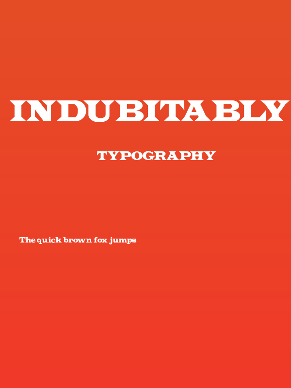 Indubitably Poster