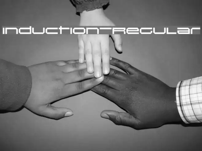 Induction-Regular Font examples