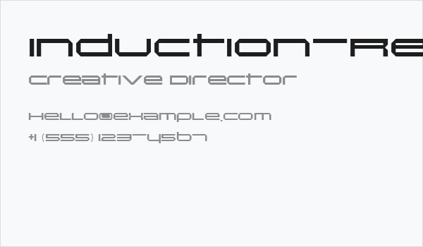 Induction-Regular Business Card