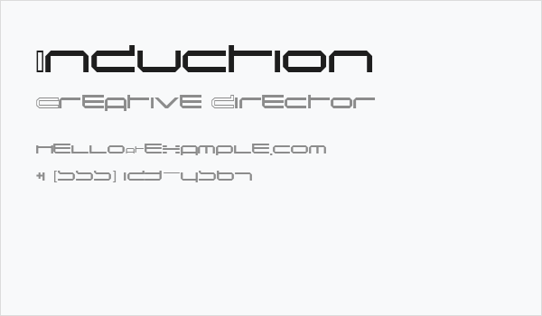 Induction Business Card