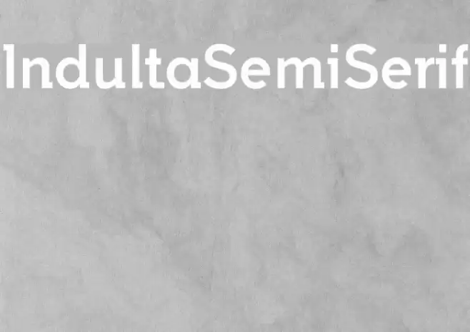 IndultaSemiSerif Font examples