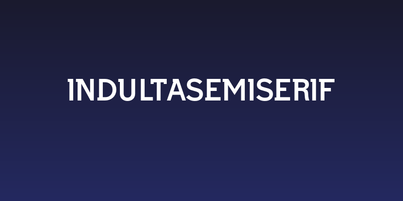 IndultaSemiSerif Social Header