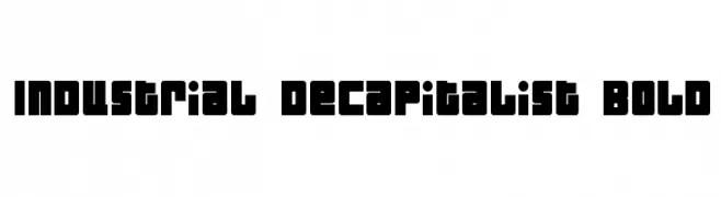 Industrial Decapitalist Bold  Descarca Fonturi Gratis