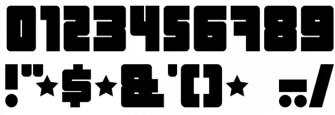 Industrial Decapitalist Bold Font OTHER CHARS