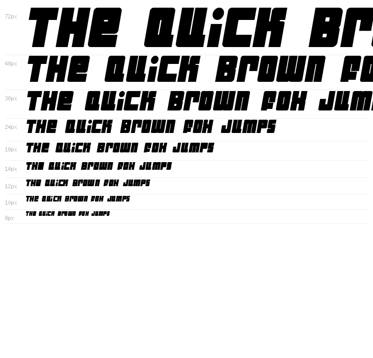 Industrial Decapitalist BoldItalic Waterfall