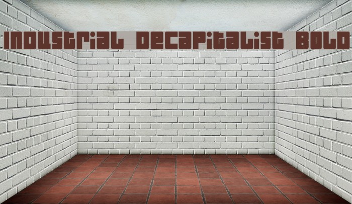 Industrial Decapitalist Bold Font examples