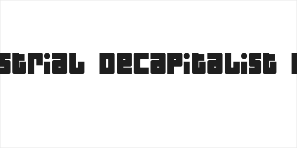 Industrial Decapitalist Bold Logo