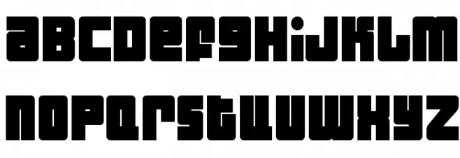 Industrial Decapitalist Bold Caratteri MINUSCOLO