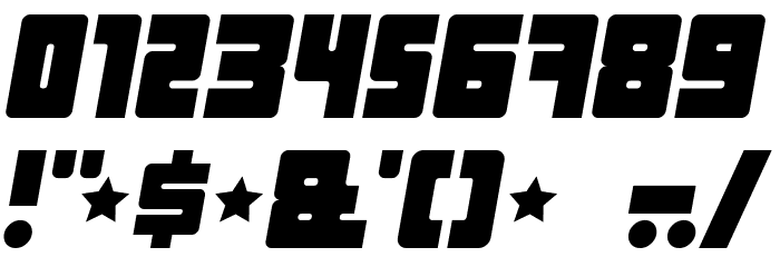 Industrial Decapitalist Italic Font OTHER CHARS