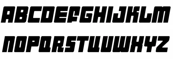 Industrial Decapitalist Italic Caratteri MAIUSCOLE