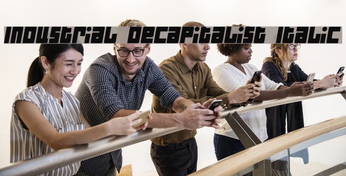 Industrial Decapitalist Italic Font examples