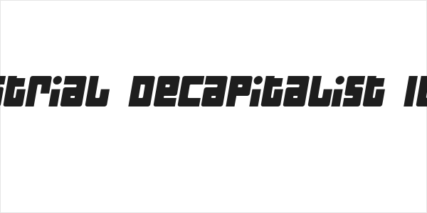Industrial Decapitalist Italic Logo
