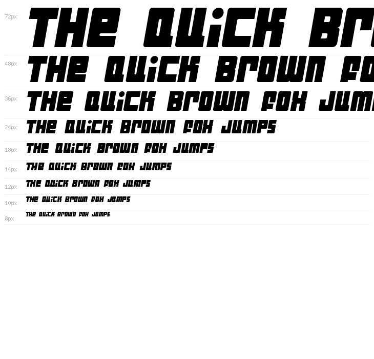 Industrial Decapitalist Italic Waterfall