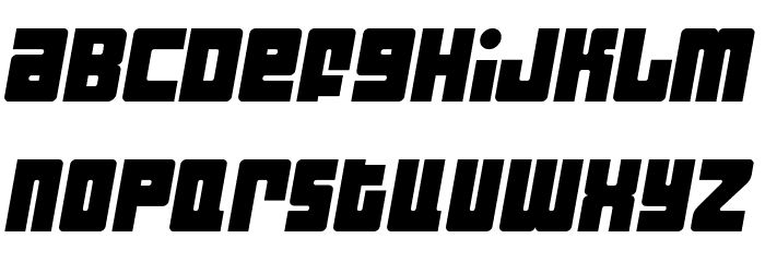 Industrial Decapitalist Italic Font LOWERCASE