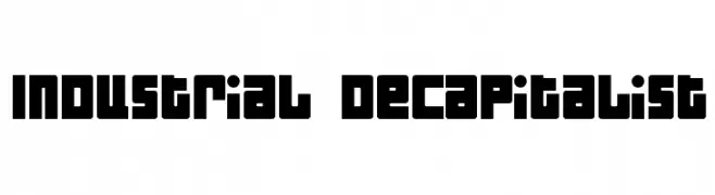 Industrial Decapitalist  Frei Schriftart Herunterladen