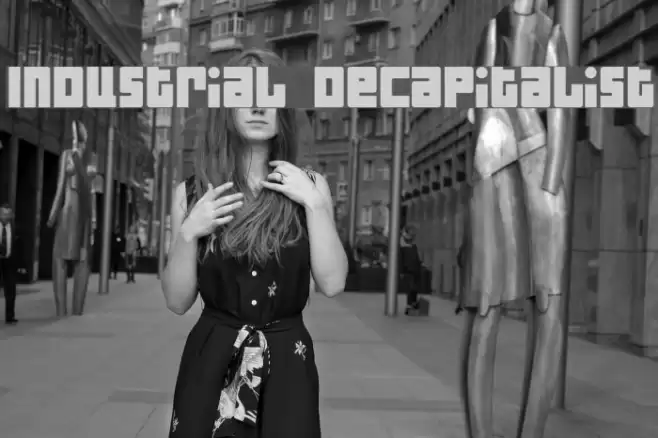 Industrial Decapitalist Font examples