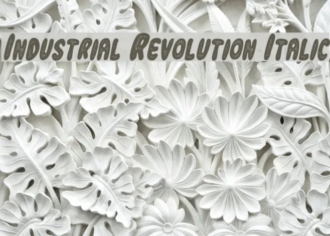 Industrial Revolution Italic Example 2