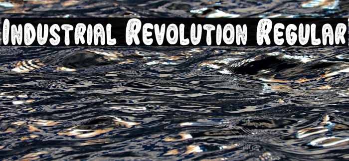 Industrial Revolution Regular Font examples