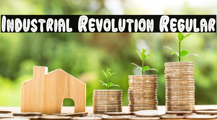 Industrial Revolution Regular Font examples