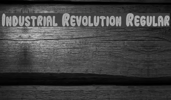 Industrial Revolution Regular Font examples