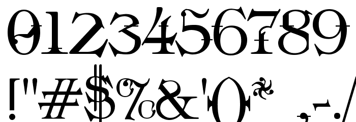 Industrial Schizophrenic Font OTHER CHARS