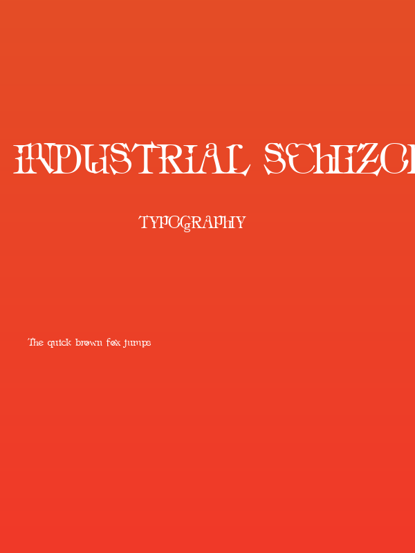 Industrial Schizophrenic Poster