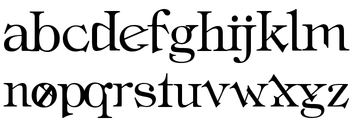 Industrial Schizophrenic Font LOWERCASE