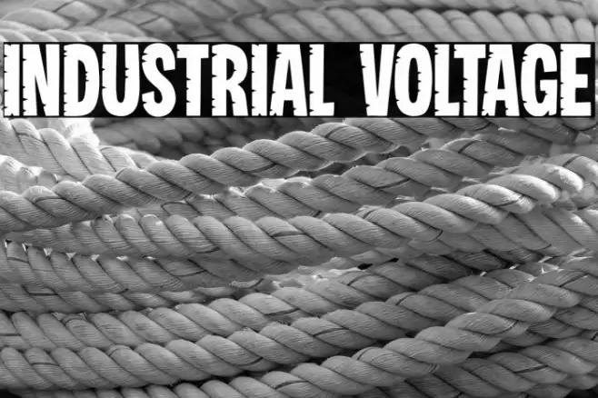 Industrial Voltage Шрифта examples