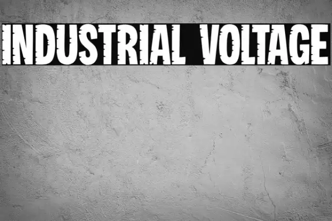 Industrial Voltage Шрифта examples