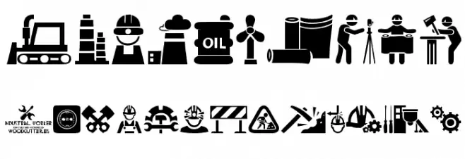 Industrial Worker Font OTHER CHARS