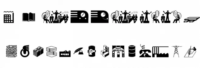 IndustrialBats Font OTHER CHARS