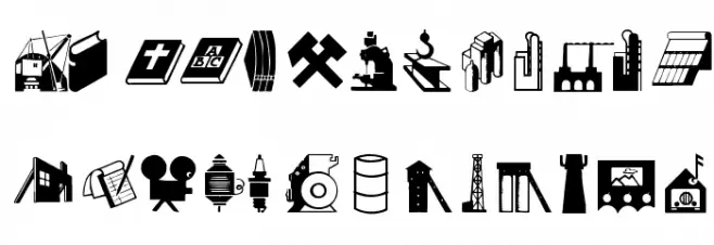 IndustrialBats Schriftart Groß