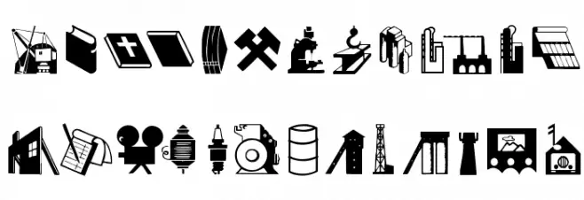 IndustrialBats Caratteri MINUSCOLO