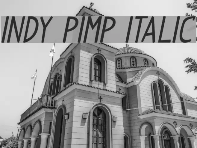 Indy Pimp Italic Fuentes examples