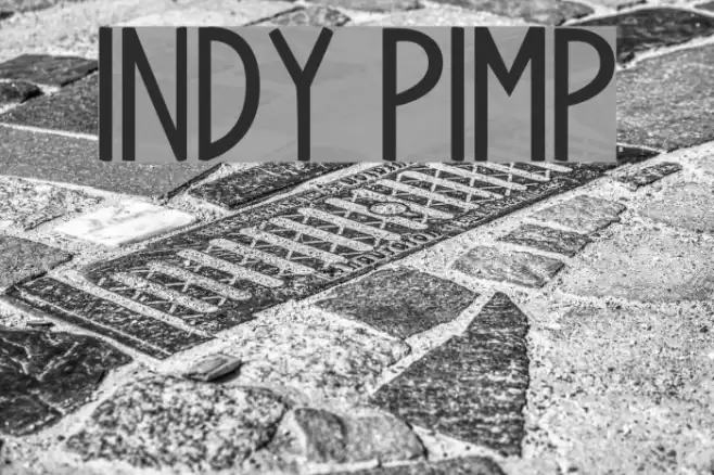 Indy Pimp Font examples