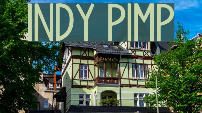 Indy Pimp Font examples