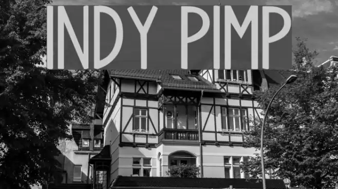 Indy Pimp Font examples