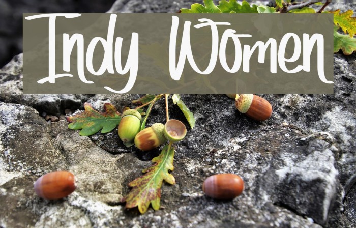 Indy Women Font examples